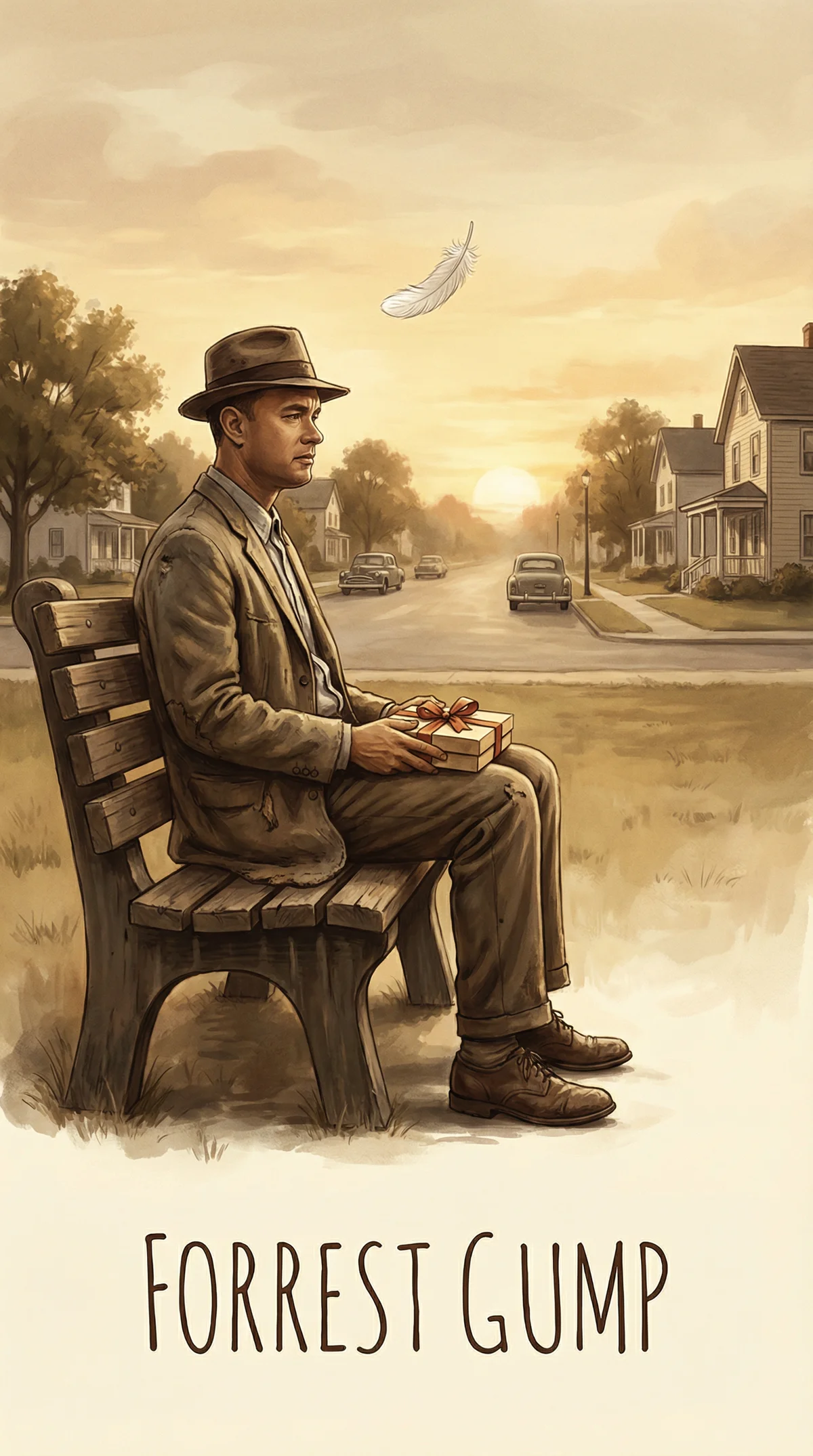 阿甘正传经典电影背景图